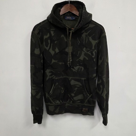 Polo Ralph Lauren Other - Polo Ralph Lauren Mens Camo‎ Hoodie Size S Pullover Hooded Streetwear Military